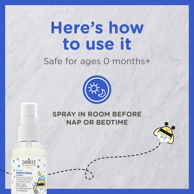 Zarbee's Baby Sleep Spray; Calming Bedtime Spray with Natural Lavender