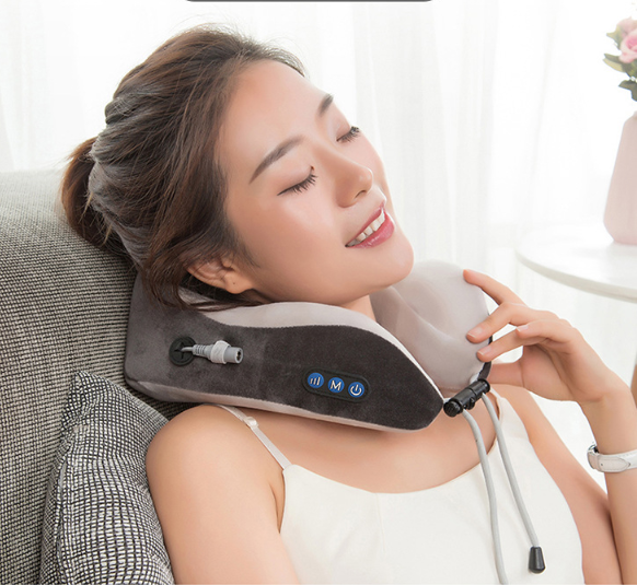 Electric Neck Massager U shaped Pillow - WarmEssence Essentials