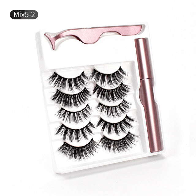 Magnetic eyeliner false eyelashes - WarmEssence Essentials