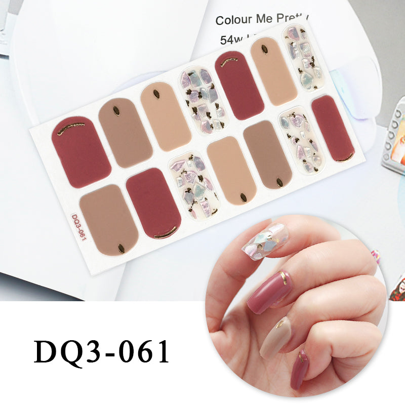 Nail Art Color Nail Stickers Simple Fashion - WarmEssence Essentials