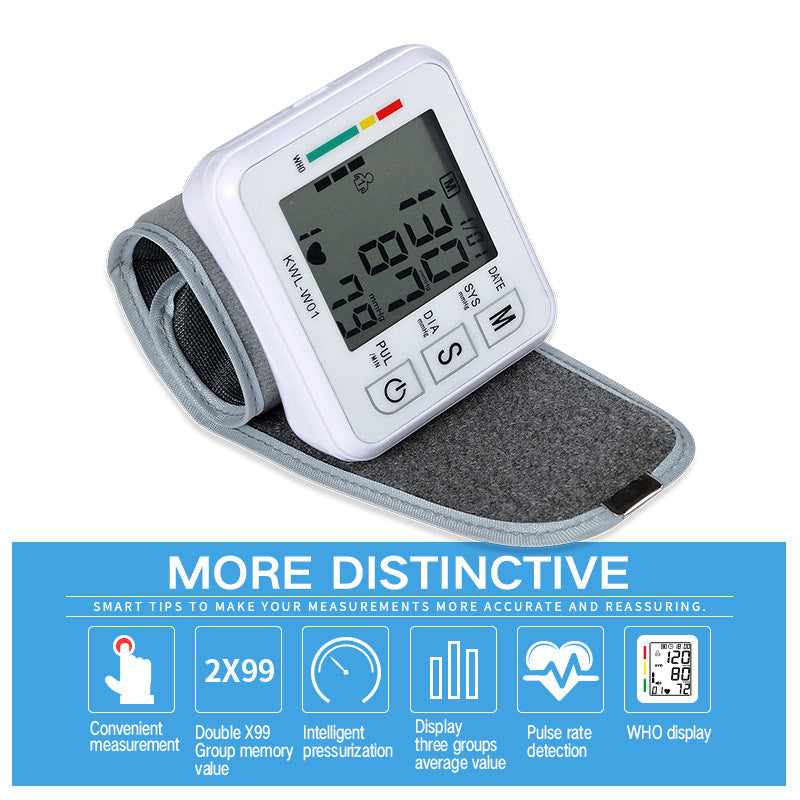 Digital Wrist Blood Pressure Monitor - WarmEssence Essentials