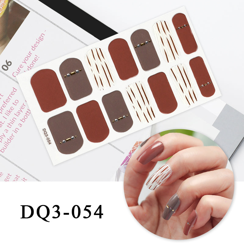 Nail Art Color Nail Stickers Simple Fashion - WarmEssence Essentials