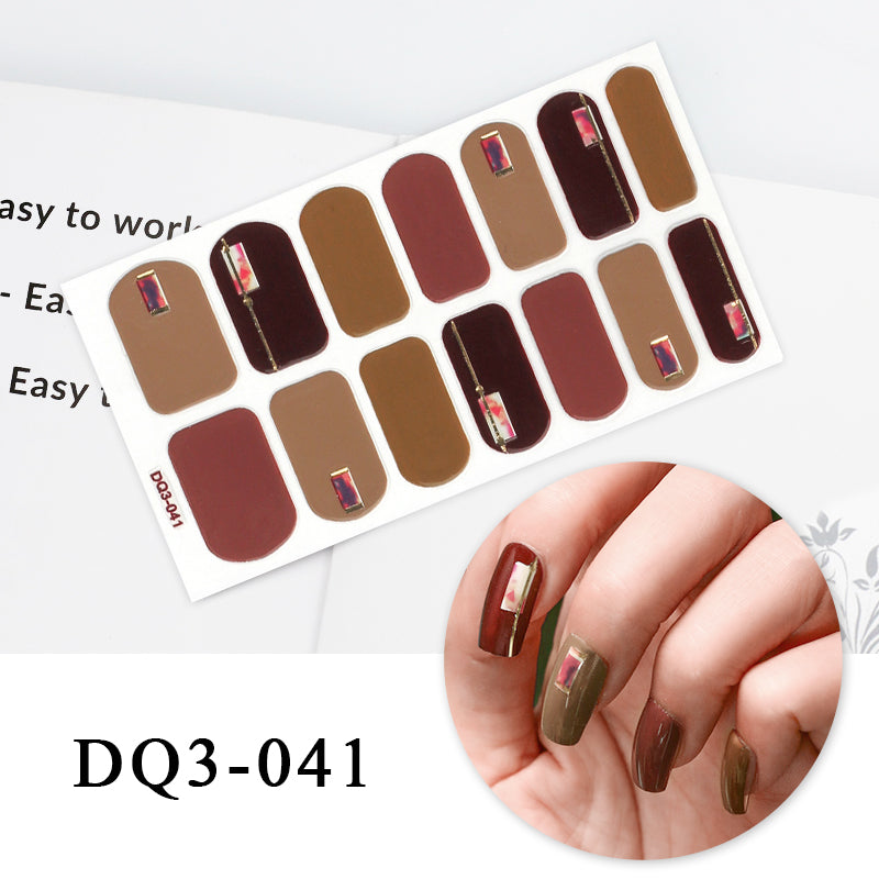 Nail Art Color Nail Stickers Simple Fashion - WarmEssence Essentials