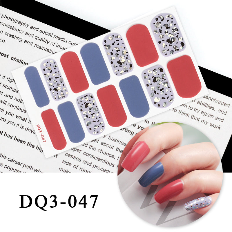 Nail Art Color Nail Stickers Simple Fashion - WarmEssence Essentials