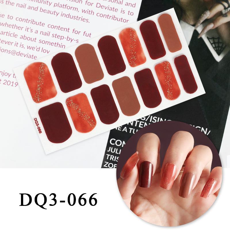 Nail Art Color Nail Stickers Simple Fashion - WarmEssence Essentials