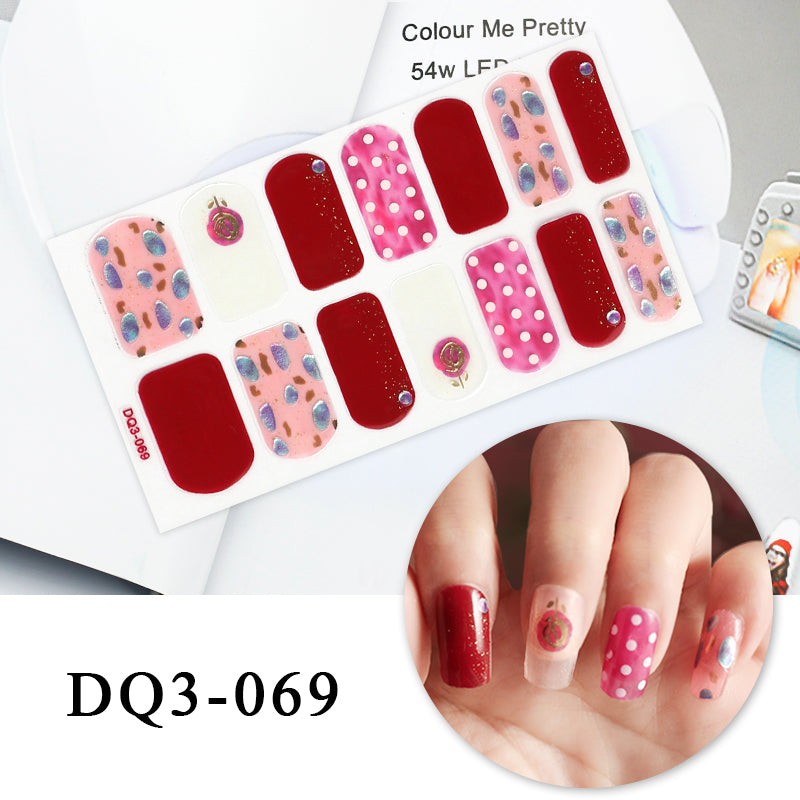 Nail Art Color Nail Stickers Simple Fashion - WarmEssence Essentials