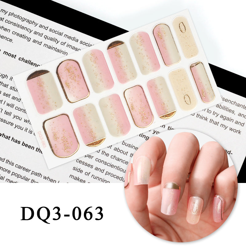 Nail Art Color Nail Stickers Simple Fashion - WarmEssence Essentials