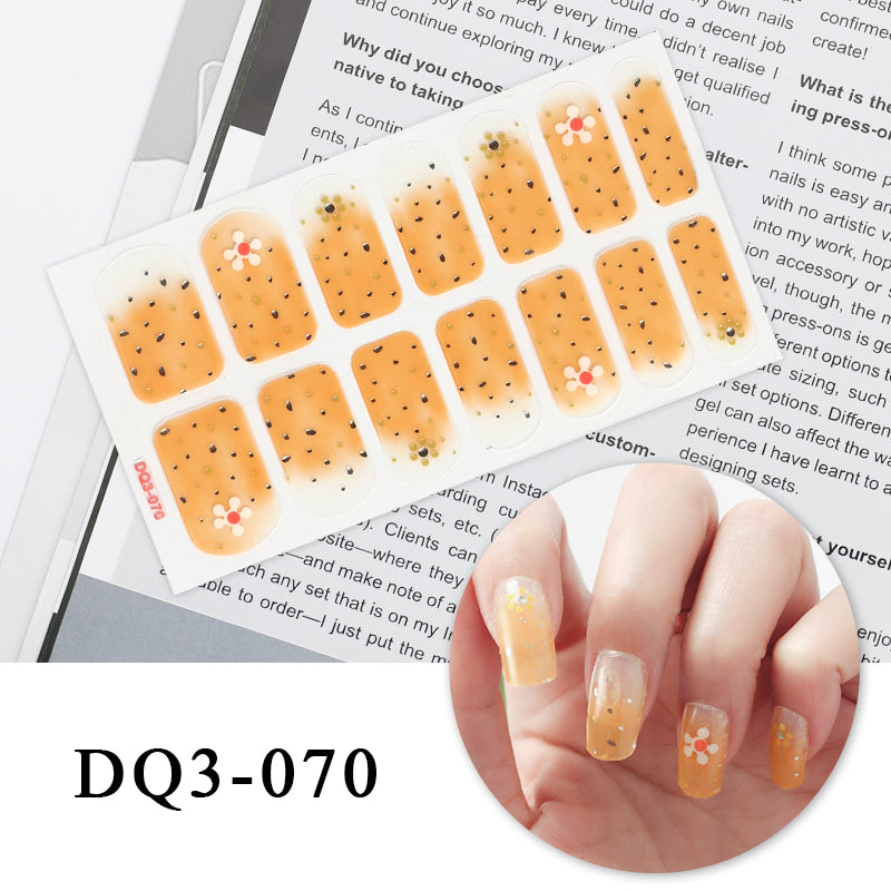 Nail Art Color Nail Stickers Simple Fashion - WarmEssence Essentials