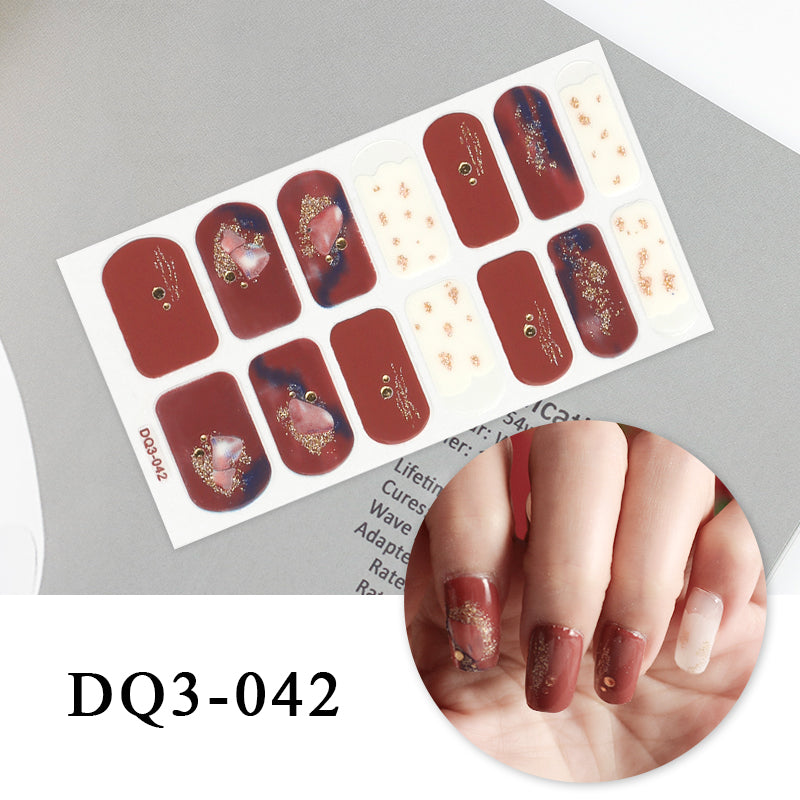 Nail Art Color Nail Stickers Simple Fashion - WarmEssence Essentials