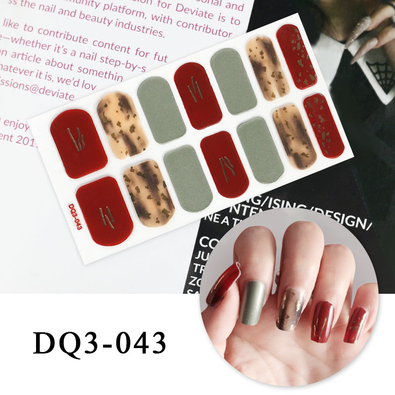 Nail Art Color Nail Stickers Simple Fashion - WarmEssence Essentials