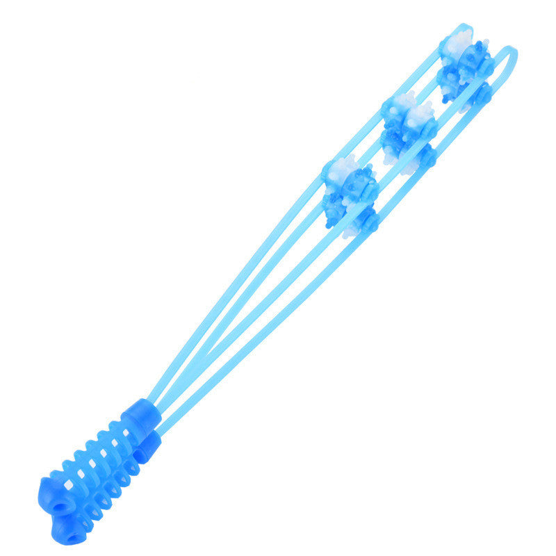 Roller-type Back-pulling Massager For Relaxing Abdomen Waist And Legs