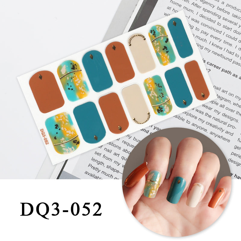 Nail Art Color Nail Stickers Simple Fashion - WarmEssence Essentials