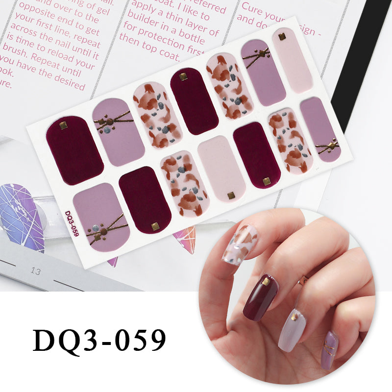 Nail Art Color Nail Stickers Simple Fashion - WarmEssence Essentials