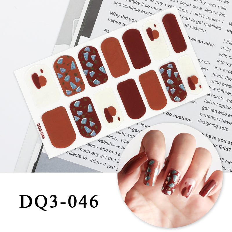 Nail Art Color Nail Stickers Simple Fashion - WarmEssence Essentials