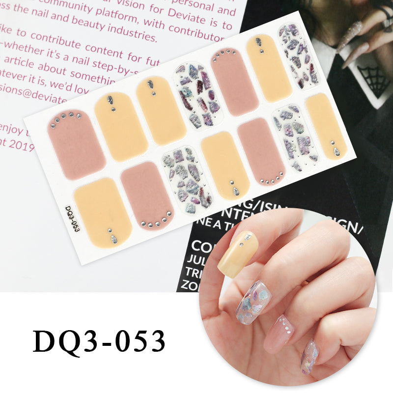 Nail Art Color Nail Stickers Simple Fashion - WarmEssence Essentials